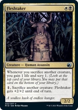 Image for Fleshtaker (222) [Innistrad: Midnight Hunt] - Magic: The Gathering