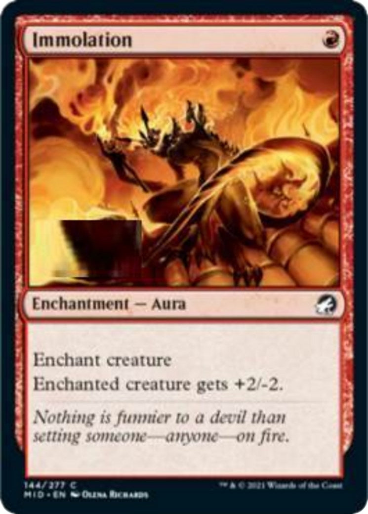 Image for Immolation (144) [Innistrad: Midnight Hunt] - Magic: The Gathering