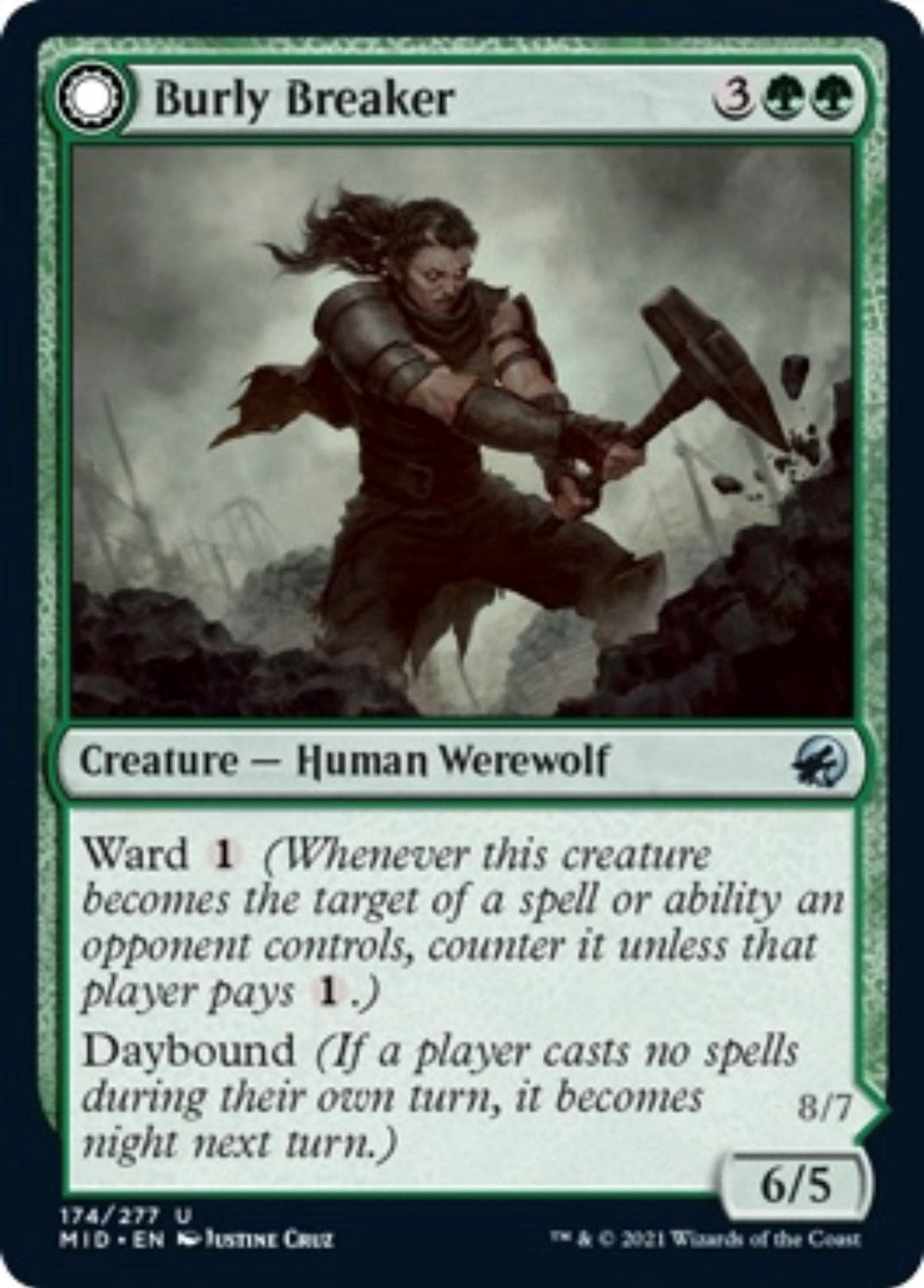 Image for Burly Breaker (174) [Innistrad: Midnight Hunt] - Magic: The Gathering