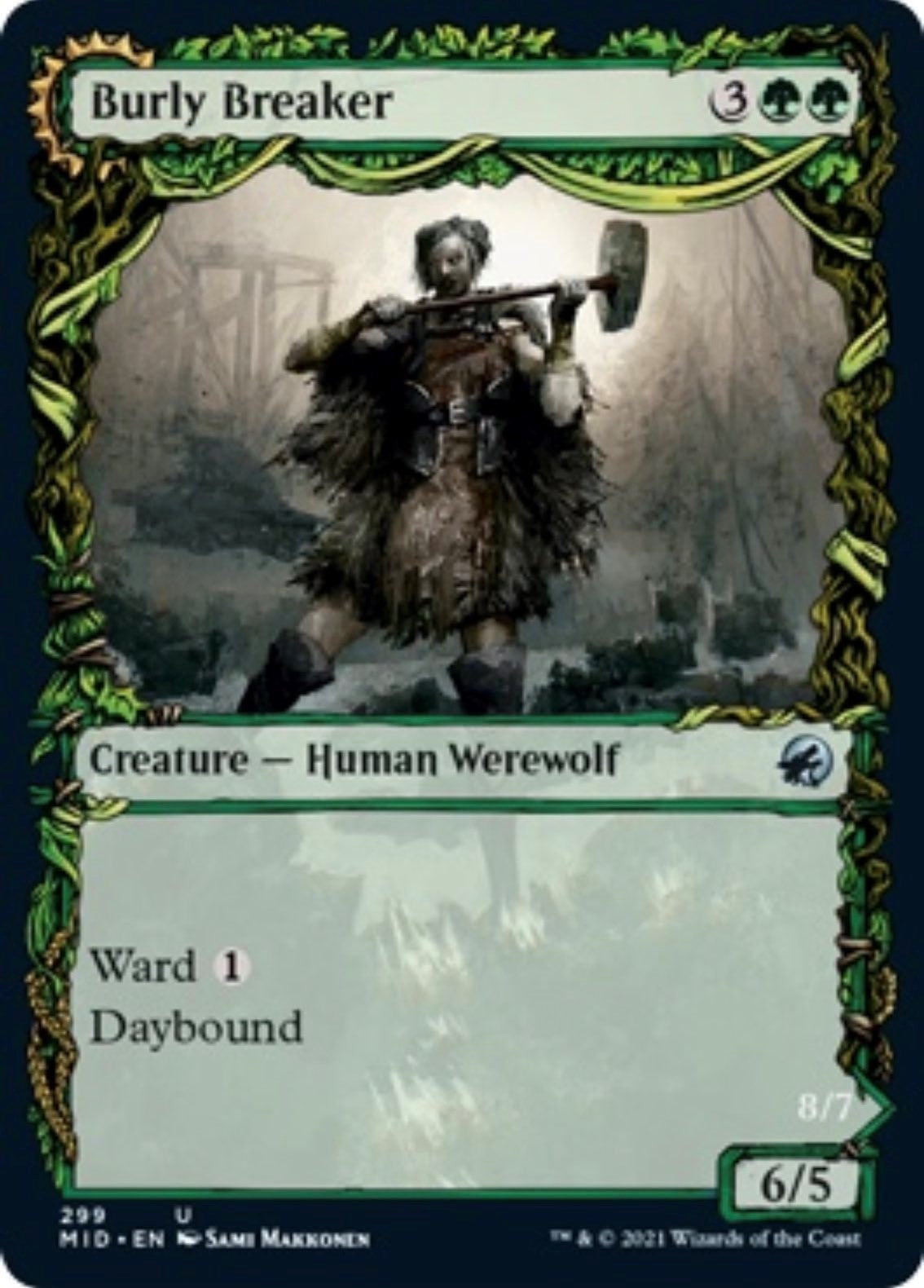 Image for Burly Breaker (Showcase) (299) [Innistrad: Midnight Hunt] - Magic: The Gathering