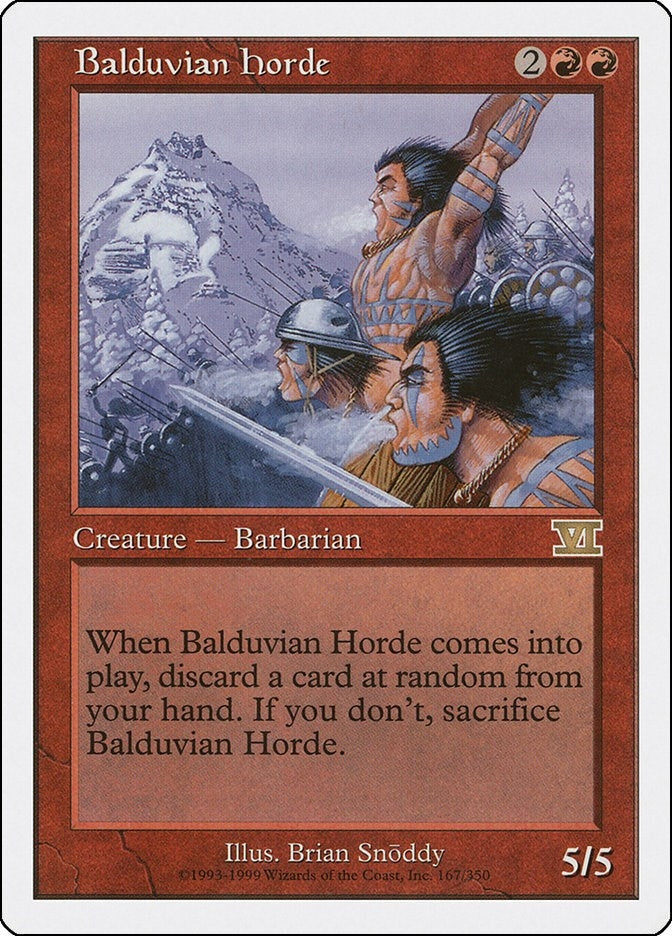 Image for Balduvian Horde (167) [Classic Sixth Edition] - Magic: The Gathering