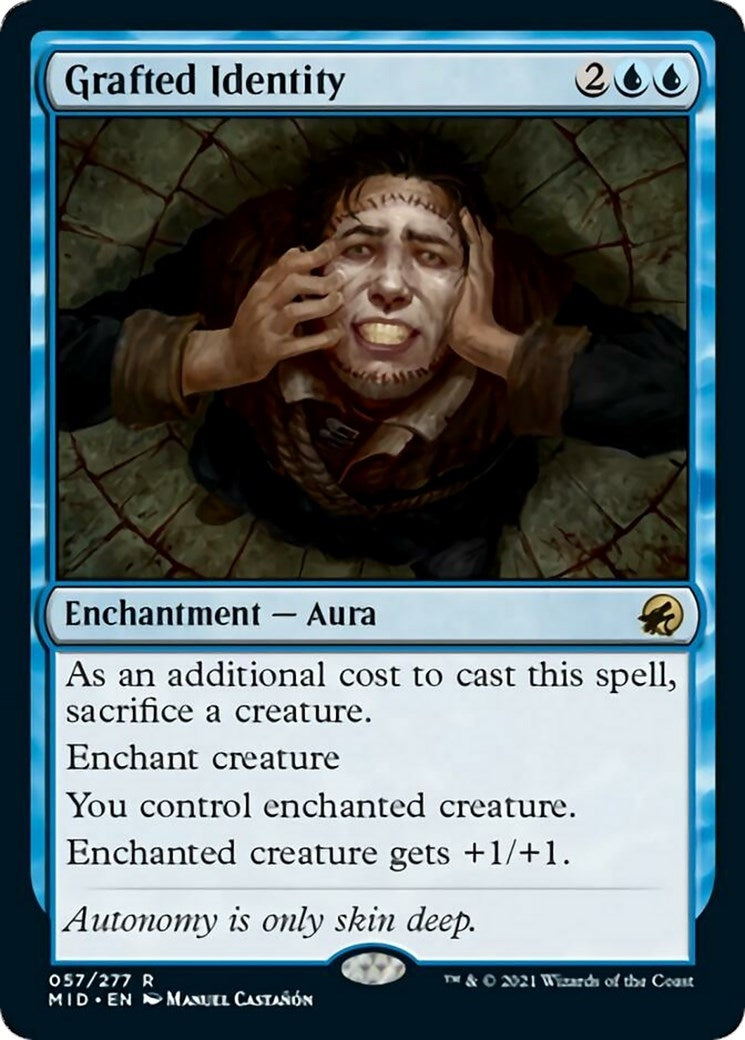 Image for Grafted Identity (57) [Innistrad: Midnight Hunt] - Magic: The Gathering