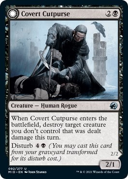 Image for Covert Cutpurse (92) [Innistrad: Midnight Hunt] - Magic: The Gathering