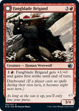 Image for Fangblade Brigand (139) [Innistrad: Midnight Hunt] - Magic: The Gathering