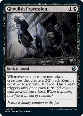 Image for Ghoulish Procession (102) [Innistrad: Midnight Hunt] - Magic: The Gathering