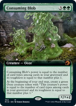 Image for Consuming Blob (Extended Art) (362) [Innistrad: Midnight Hunt] - Magic: The Gathering