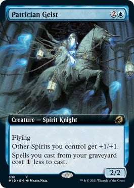 Image for Patrician Geist (Extended Art) (338) [Innistrad: Midnight Hunt] - Magic: The Gathering