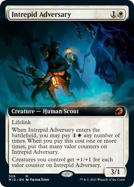 Image for Intrepid Adversary (Extended Art) (329) [Innistrad: Midnight Hunt] - Magic: The Gathering