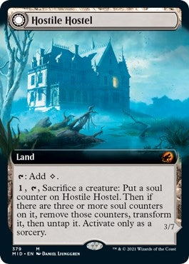 Image for Hostile Hostel (Extended Art) (379) [Innistrad: Midnight Hunt] - Magic: The Gathering