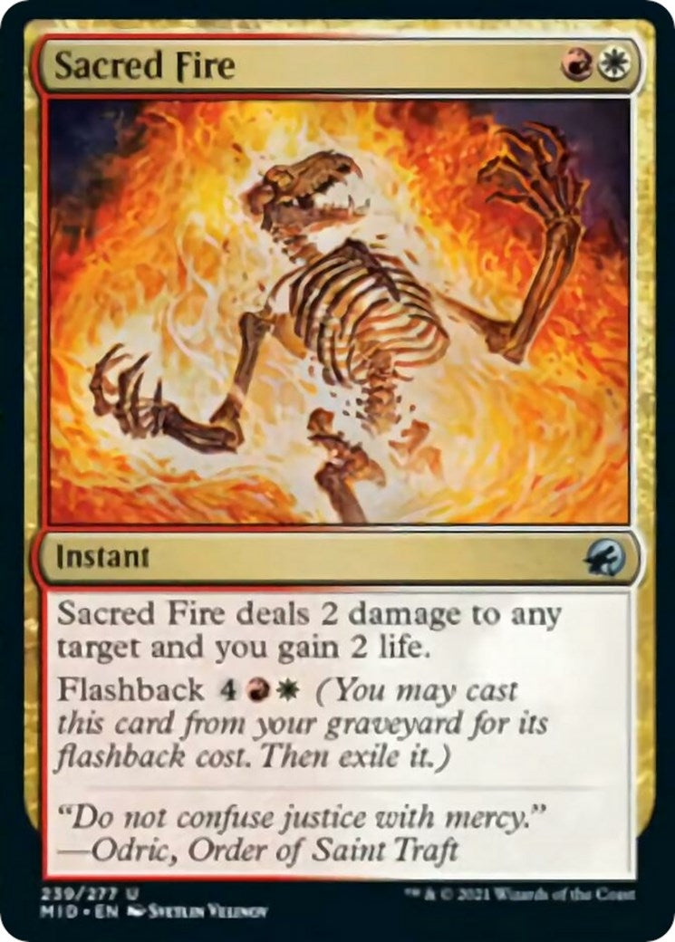 Image for Sacred Fire (239) [Innistrad: Midnight Hunt] - Magic: The Gathering