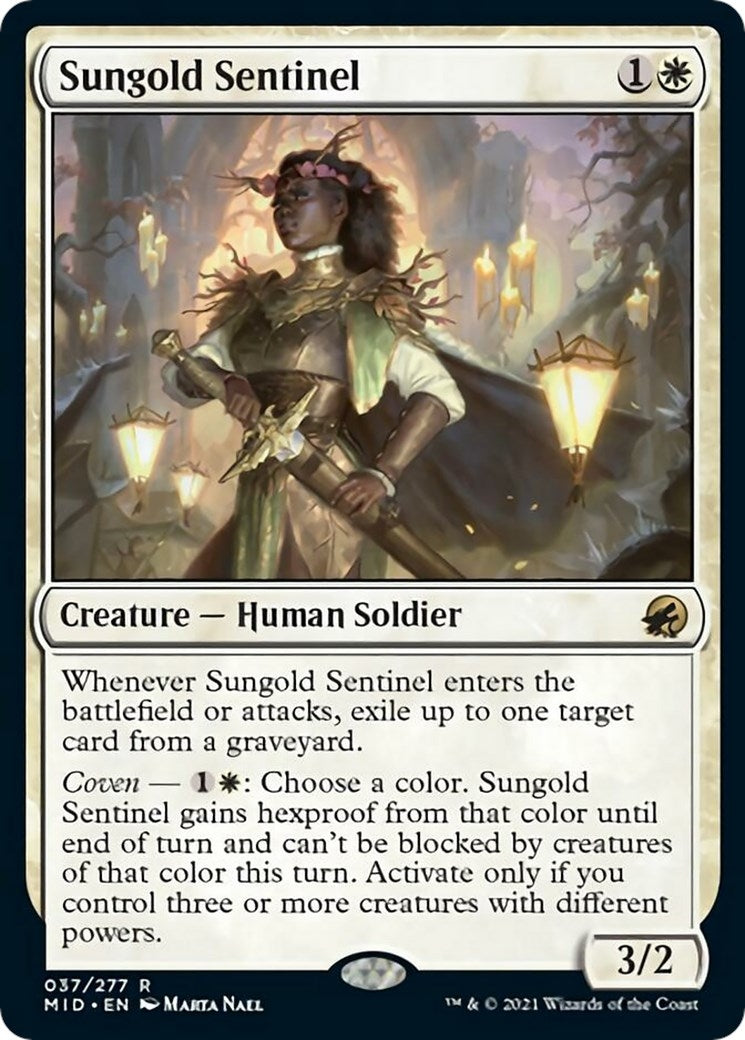 Image for Sungold Sentinel (37) [Innistrad: Midnight Hunt] - Magic: The Gathering