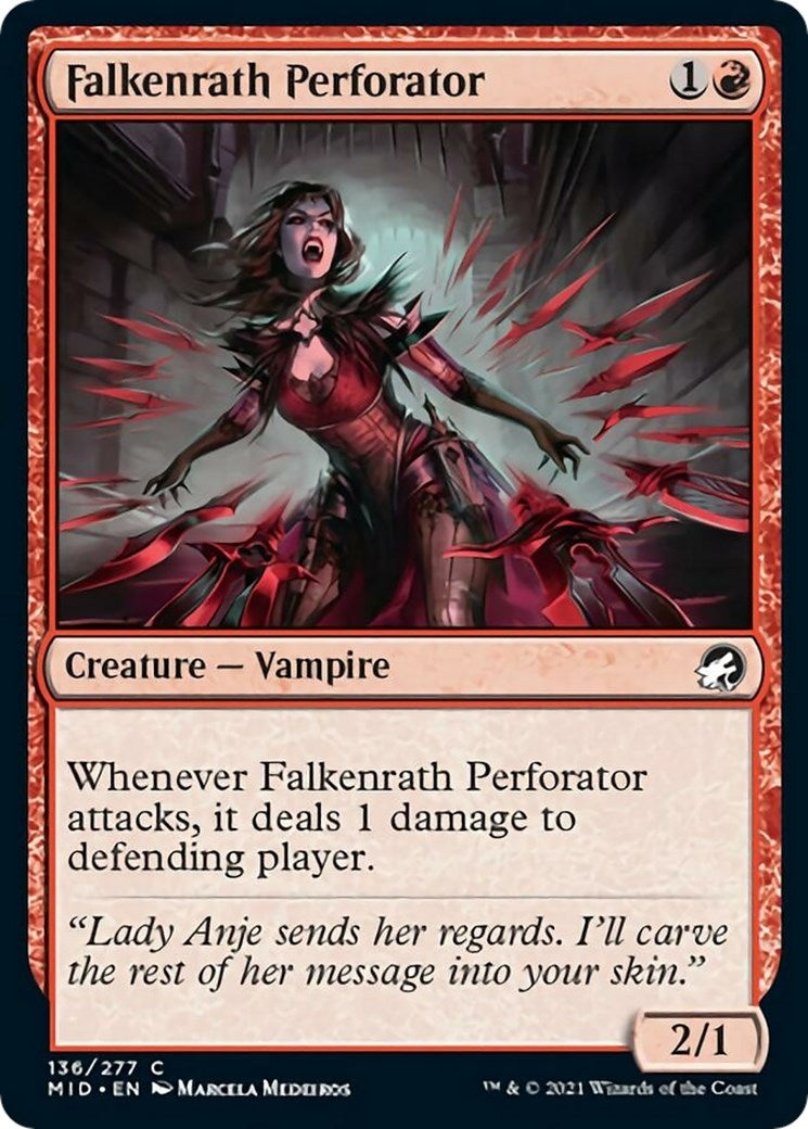 Image for Falkenrath Perforator (136) [Innistrad: Midnight Hunt] - Magic: The Gathering