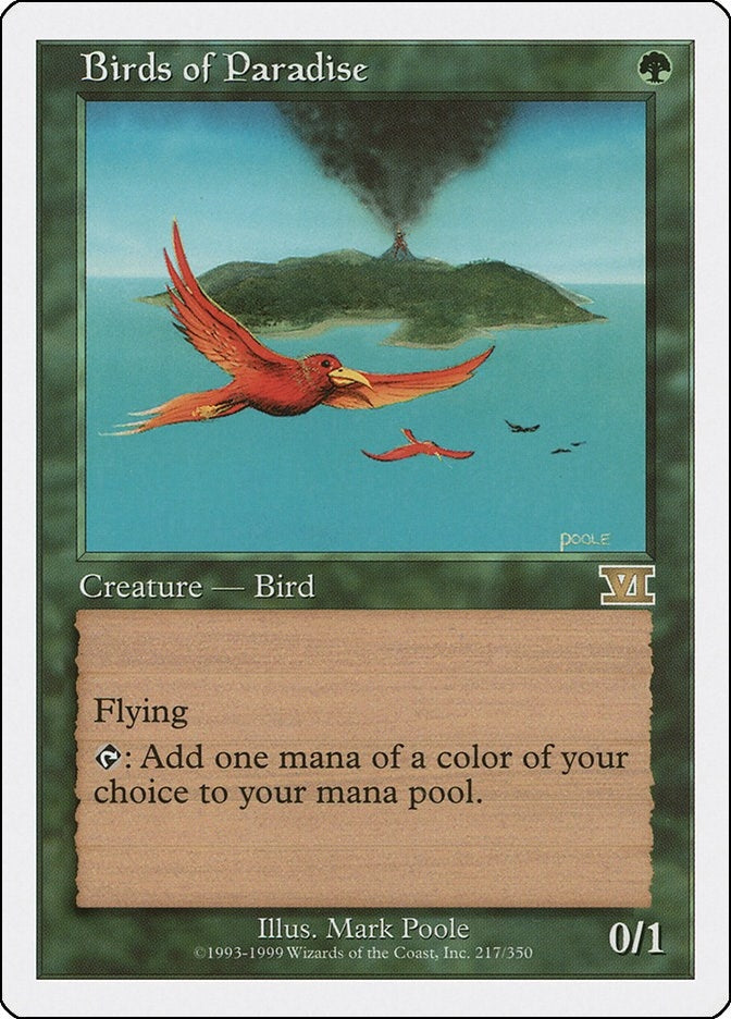 Image for Birds of Paradise (217) [Classic Sixth Edition] - Magic: The Gathering