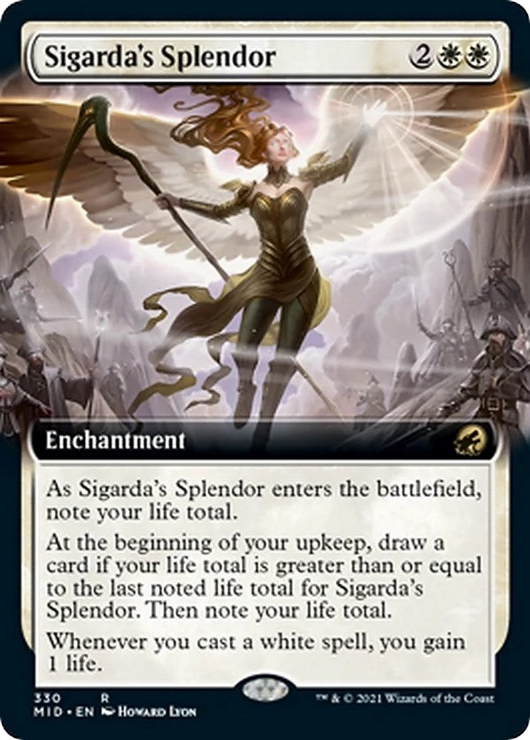Image for Sigarda's Splendor (Extended Art) (330) [Innistrad: Midnight Hunt] - Magic: The Gathering