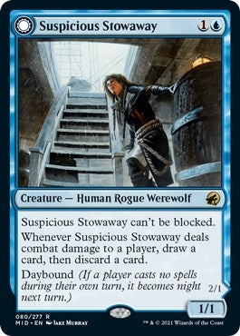 Image for Suspicious Stowaway (80) [Innistrad: Midnight Hunt] - Magic: The Gathering