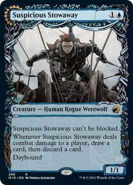 Image for Suspicious Stowaway (Showcase) (288) [Innistrad: Midnight Hunt] - Magic: The Gathering
