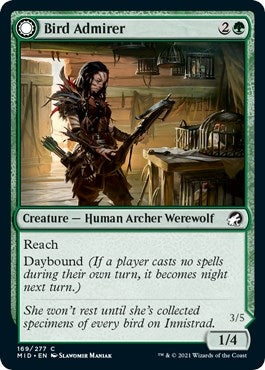 Image for Bird Admirer (169) [Innistrad: Midnight Hunt] - Magic: The Gathering