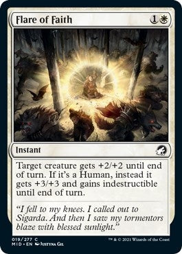 Image for Flare of Faith (19) [Innistrad: Midnight Hunt] - Magic: The Gathering