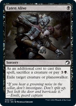 Image for Eaten Alive (99) [Innistrad: Midnight Hunt] - Magic: The Gathering