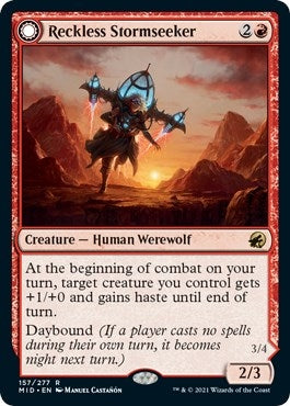 Image for Reckless Stormseeker (157) [Innistrad: Midnight Hunt] - Magic: The Gathering