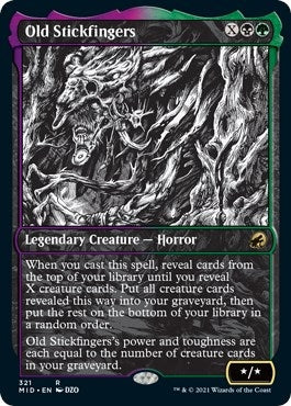 Image for Old Stickfingers (Showcase) (321) [Innistrad: Midnight Hunt] - Magic: The Gathering