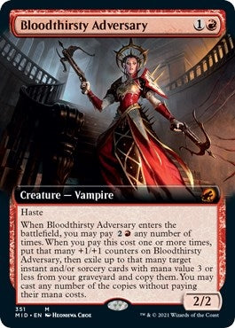 Image for Bloodthirsty Adversary (Extended Art) (351) [Innistrad: Midnight Hunt] - Magic: The Gathering