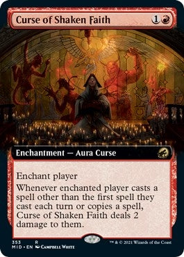 Image for Curse of Shaken Faith (Extended Art) (353) [Innistrad: Midnight Hunt] - Magic: The Gathering