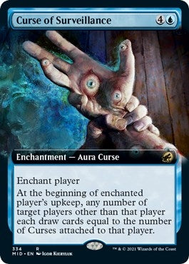 Image for Curse of Surveillance (Extended Art) (334) [Innistrad: Midnight Hunt] - Magic: The Gathering