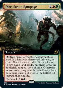 Image for Dire-Strain Rampage (Extended Art) (370) [Innistrad: Midnight Hunt] - Magic: The Gathering