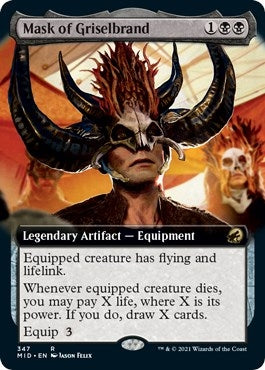 Image for Mask of Griselbrand (Extended Art) (347) [Innistrad: Midnight Hunt] - Magic: The Gathering