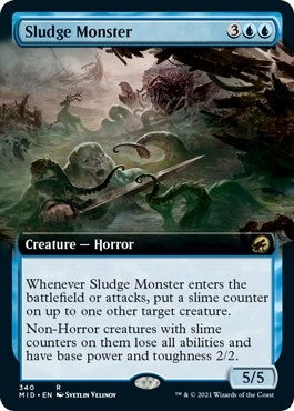 Image for Sludge Monster (Extended Art) (340) [Innistrad: Midnight Hunt] - Magic: The Gathering