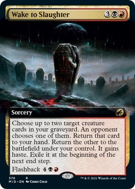 Image for Wake to Slaughter (Extended Art) (376) [Innistrad: Midnight Hunt] - Magic: The Gathering