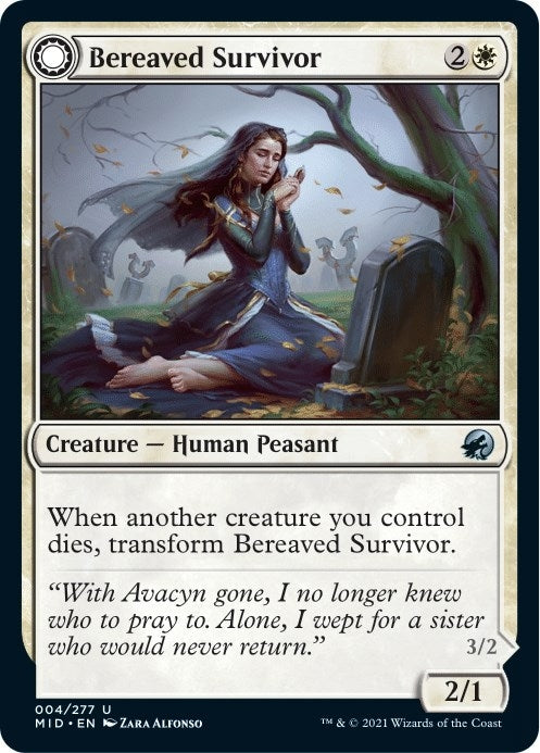 Image for Bereaved Survivor (4) [Innistrad: Midnight Hunt] - Magic: The Gathering