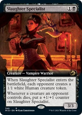 Image for Slaughter Specialist (Extended Art) (349) [Innistrad: Midnight Hunt] - Magic: The Gathering