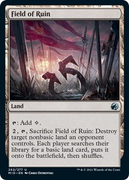Image for Field of Ruin (262) [Innistrad: Midnight Hunt] - Magic: The Gathering