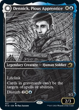 Image for Dennick, Pious Apprentice (Showcase) (317) [Innistrad: Midnight Hunt] - Magic: The Gathering