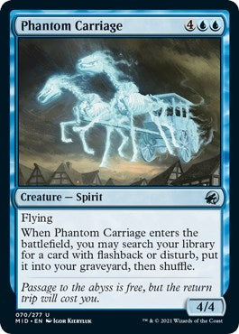 Image for Phantom Carriage (70) [Innistrad: Midnight Hunt] - Magic: The Gathering