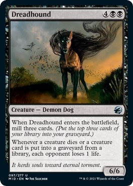 Image for Dreadhound (97) [Innistrad: Midnight Hunt] - Magic: The Gathering