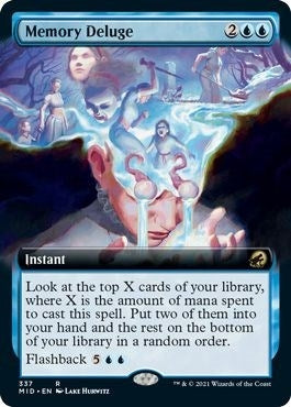Image for Memory Deluge (Extended Art) (337) [Innistrad: Midnight Hunt] - Magic: The Gathering