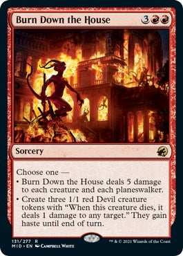 Image for Burn Down the House (131) [Innistrad: Midnight Hunt] - Magic: The Gathering