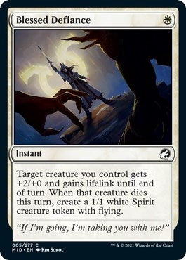 Image for Blessed Defiance (5) [Innistrad: Midnight Hunt] - Magic: The Gathering