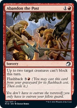 Image for Abandon the Post (127) [Innistrad: Midnight Hunt] - Magic: The Gathering