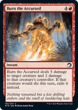 Image for Burn the Accursed (132) [Innistrad: Midnight Hunt] - Magic: The Gathering