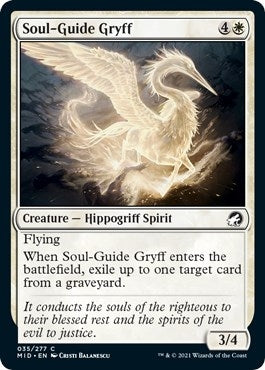 Image for Soul-Guide Gryff (35) [Innistrad: Midnight Hunt] - Magic: The Gathering