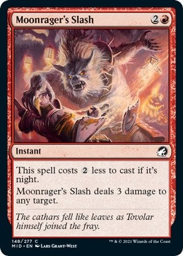 Image for Moonrager's Slash (148) [Innistrad: Midnight Hunt] - Magic: The Gathering