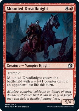 Image for Mounted Dreadknight (150) [Innistrad: Midnight Hunt] - Magic: The Gathering
