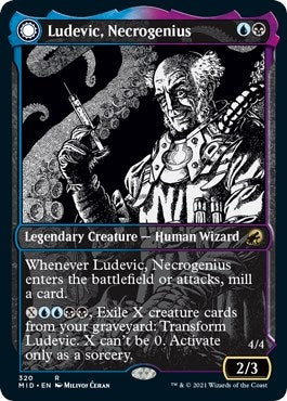 Image for Ludevic, Necrogenius (Showcase) (320) [Innistrad: Midnight Hunt] - Magic: The Gathering
