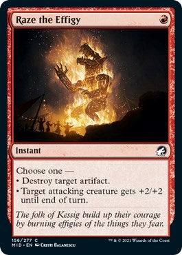 Image for Raze the Effigy (156) [Innistrad: Midnight Hunt] - Magic: The Gathering