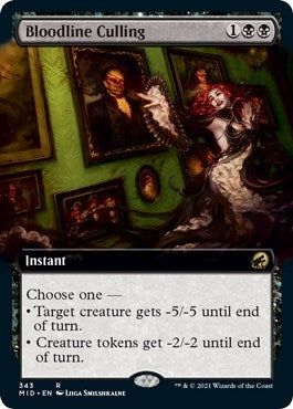 Image for Bloodline Culling (Extended Art) (343) [Innistrad: Midnight Hunt] - Magic: The Gathering