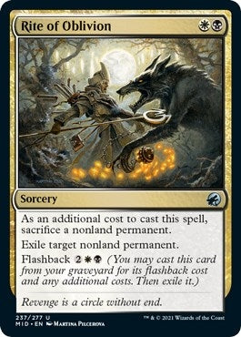 Image for Rite of Oblivion (237) [Innistrad: Midnight Hunt] - Magic: The Gathering